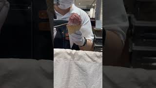 Trying noodle ice cream in Korea music vlog korea noodles [upl. by Yardna806]