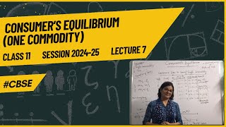 Consumers Equilibrium In case of One Commodity  Class 11  CBSE [upl. by Anoyet882]