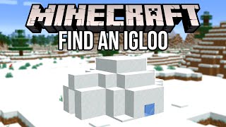 How to Find an Igloo in Minecraft All Versions [upl. by Suravat160]