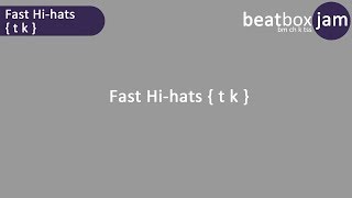 Fast Hi hats  t k [upl. by Simdars]