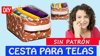 🧺 CESTA para TELAS con ASA  MUY FÁCIL✅ [upl. by Barnet579]