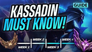 Kassadin Season 14 Guide  How To Carry and GET TO MASTERS Step by Step [upl. by Deborath]