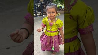 Kaaththu Mela 🍼 Srivani Laddu Cute expression 🥰 Trending Song cutemoment trending Kaththumela [upl. by Kcajyllib]