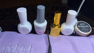 How to GelX Application with Peel Off Base Coat [upl. by Cyna986]