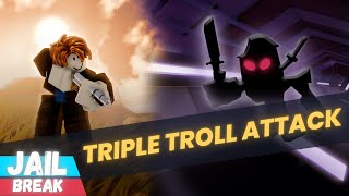 Triple Trolling Attack  Roblox Jailbreak Trading  New Update Season 18  Montage Gameplay  Beam [upl. by Ccasi]