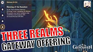 Three Realms Gateway Offering Quick Guide  Genshin Impact [upl. by Amsed]