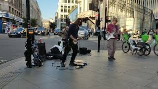 Guitar Band at the Tottenham Court Station London london [upl. by Myrvyn]