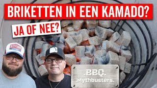 BRIKETTEN IN EEN KAMADO Ja of nee BBQ Mythbusters Afl 1 [upl. by Schnorr314]