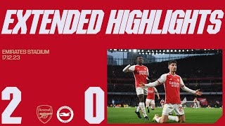 EXTENDED HIGHLIGHTS  Arsenal vs Brighton amp HA 20  Gabriel Jesus Kai Havertz [upl. by Eilegna]