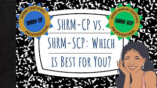 SHRMCP vs SHRMSCP Which is Best for You The Differences Between the SHRMCP and SHRMSCP Exams [upl. by Kary]