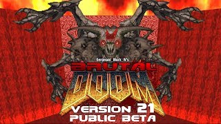 Brutal Doom v21  OPEN BETA Trailer [upl. by Landel]