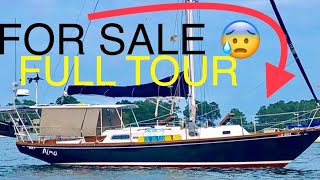 Our SAILBOAT is FOR SALE 😱 FULL TOUR of a REMODELED Sailboat [upl. by Ferris]