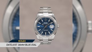 Rolex Datejust Blue Dial [upl. by Hazaki]