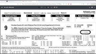 Capping Corner  Breeders Futurity Stakes 2024 at Keeneland [upl. by Eniar489]