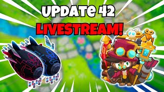 UPDATE 42 BTD6 LIVESTREAM  New Geraldo Skin Phayze Boss Quest Bloonarius Quest and More [upl. by Moses933]