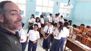 VISITING A MIDDLE SCHOOL IN INDONESIA  SMP Angkasa Adisucipto [upl. by Adnerad]