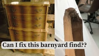 Barnyard Restoration  Part 1 The Chest of Drawers [upl. by Kcirddec404]