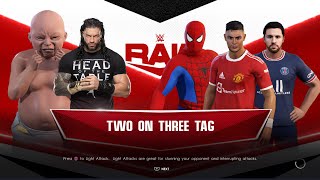 Very Funny Superhero Spiderman John cena Roman reigns Cody Rhodes mysterio WWE Royal rumble 2024 [upl. by Aciria]