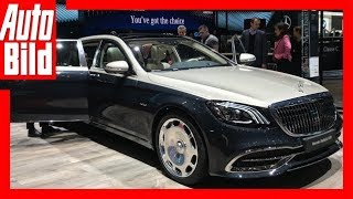 MercedesMaybach SKlasse Genf 2018 SitzprobeDetailsErklärung [upl. by Yrocal365]