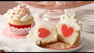 Cupcake con cuoreRicetta semplice per San Valentino [upl. by Laehpar117]