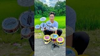 Hip Hop Drums Set Senior Musical Band Instruments with 3 Drums 1 Dish 1 Stool amp Sticks🔥 [upl. by Stig]