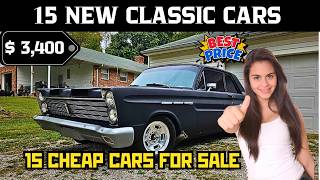 Alive Beauties 15 Classic Cars for Sale Cheap classiccars classiccarsforsale [upl. by Spracklen851]