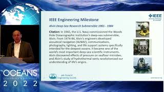 IEEE OES Awards  OCEANS 2022 Hampton Roads [upl. by Suired]