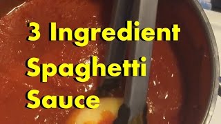 3 Ingredient Recipes Simple Spaghetti Sauce [upl. by Aelsel108]