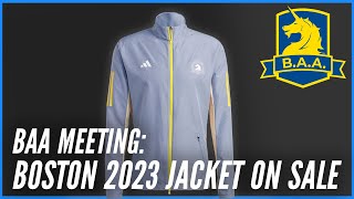 BAA Meeting Boston Marathon 2023 Celebration Jacket Launch [upl. by Jessie977]