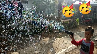 mainan baru 2021 eps 8  GATLING ELECTRIC BUBBLE GUN [upl. by Aleacem618]