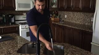 How to replace a Kitchen Faucet FRANKE Matte Black [upl. by Fulks]