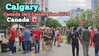 Calgary Canada Day Celebration 2024 Calgary canada canadaday Alberta [upl. by Yarod]