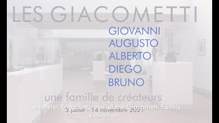 Visite de lexposition quotLes Giacometti  une famille de créateursquot par Peter Knapp [upl. by Aed]