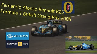 British Grand Prix 2005  Fernando Alonso Renault R25  Assetto Corsa [upl. by Diogenes]