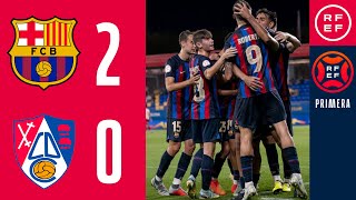 RESUMEN PrimeraFederación  FC Barcelona Atlétic 20 CD Calahorra  Grupo 2  Jornada 3 [upl. by Renmus]