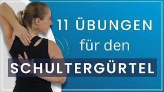 11 Schultergürtel Übungen – Löse unangenehme Verspannungen [upl. by Aderf]