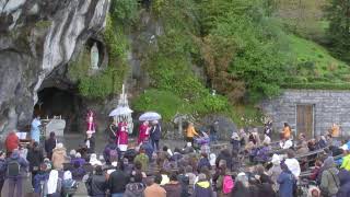 Messe à la Grotte de Lourdes  02112023 [upl. by Yrennalf]