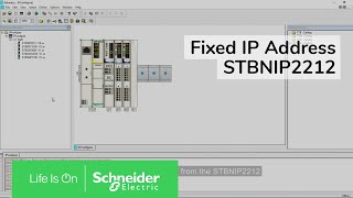 How to set a fixed IP address on a STBNIP2212  Schneider Electric [upl. by Brookner]