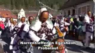 Narrentreffen in Egesheim am 23022014 Probelauf [upl. by Ricardama]