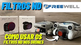 FILTROS ND FREEWELL para DJI MINI 3 PRO e DJI MINI 2  como usar os filtros no seu drone [upl. by Bolger]