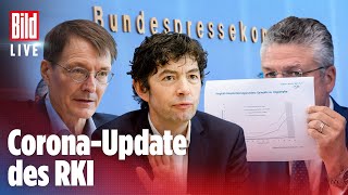 🔴 Lauterbach Wieler und Drosten RKI LIVE zur CoronaLage [upl. by Dann]