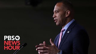 WATCH LIVE House Democratic Leader Jeffries holds news briefing after Jordan nominated for speaker [upl. by Ebonee]