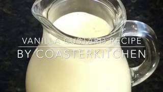 Vanilla Custard Recipe Crème Anglaise [upl. by Evonne]