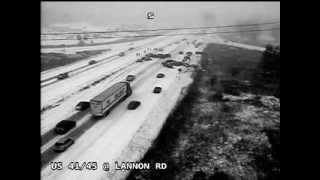 40vehicle pileup caught on camera during Wisconsin snowstorm [upl. by Lisab]