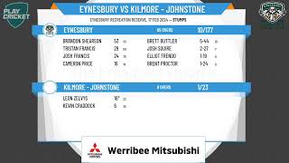 Gisborne amp District CA  Johnstone Shield Firsts  Rd13  Eynesbury v Kilmore  Johnstone  Day 1 [upl. by Cas789]