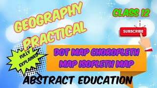 Dot Map choropleth map isopleth map GeographyGeography practical class 12  class 12 Geography [upl. by Leanor]