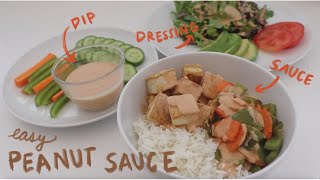 Super Easy Peanut Sauce Recipe use it as a dip sauce or salad dressing [upl. by Oiluig]