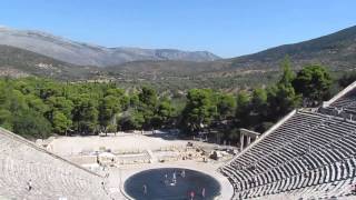 Le théâtre dÉpidaure en grèce  Epidaurus theatre greece  希臘 埃皮達魯斯 [upl. by Aihselat]