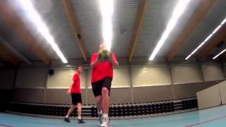 Korfball basics 8  Running in Shot [upl. by Lewert]