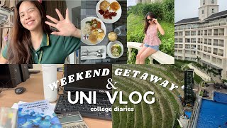 🔰 quick family getaway f2f classes get ready with me amp cooking — college diaries ♡  PH [upl. by Aizirk]